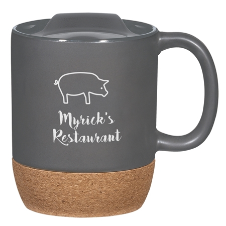 Gray Custom Printed Ceramic Mug