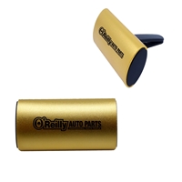 Custom Imprinted Clip Air Freshener with Aluminum Cover in Gold