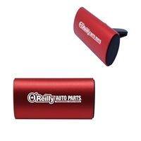 Promotional Clip Air Freshener with Aluminum Cover in Red