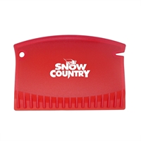 Promotional Credit Card Style Ice Scraper in Red