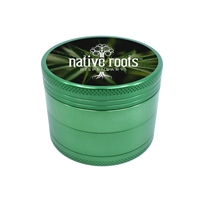 Promotional Custom Green Aluminum Grinder with Full Color Label