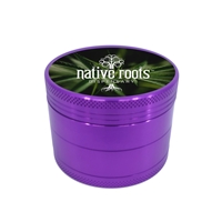 Custom Purple Aluminum Grinder with Full Color Print