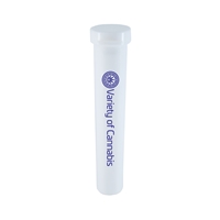 White Plastic Storage Tube with Direct Imprint