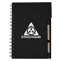 Custom Inspire Spiral Notebook in Black