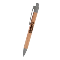 Promotional Bamboo Wheat Writer Pen in Gray