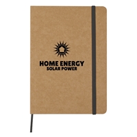 Custom Eco-Inspired Strap Notebook in Black
