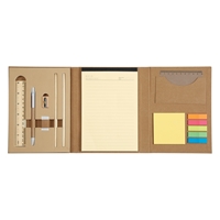 Promotional Eco-Inspired Tri-Fold Stationery Book Open