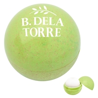 Promotional Custom Green Wheat Lip Moisturizer Ball