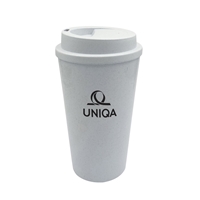 Promotional Custom Eco Friendly 16 oz. Bamboo Fiber Tumbler Closed