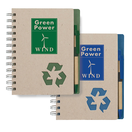 Custom Eco-Inspired Notebook and Pen