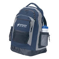 Promotional Sports Backpack in Navy