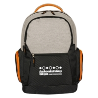 Custom Orange Urban Laptop Backpack