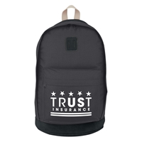 Custom Promotional Black on Black Custom Printed Nomad Backpack
