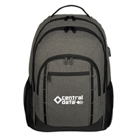 Custom Promotional Gray Reagan Heathered Backpack