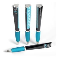 Custom Promotional Full Color Ad Pen in Light Blue	