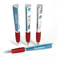 Custom Promotional Ad Pen in Red by WithLogos	