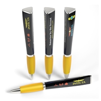 Custom Promotional 3 Sided Ad Pen in Yellow	