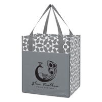 Custom Promotional Gray Non-Woven Shopping Tote Bag