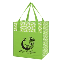 Promotional Lime Green Non-Woven Shopping Tote Bag