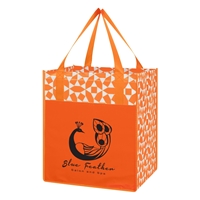 Promotional Non-Woven Shopping Tote Bag in Orange