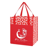 Custom Non-Woven Shopping Tote Bag in Red