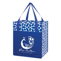 Custom Royal Blue Non-Woven Shopping Tote Bag