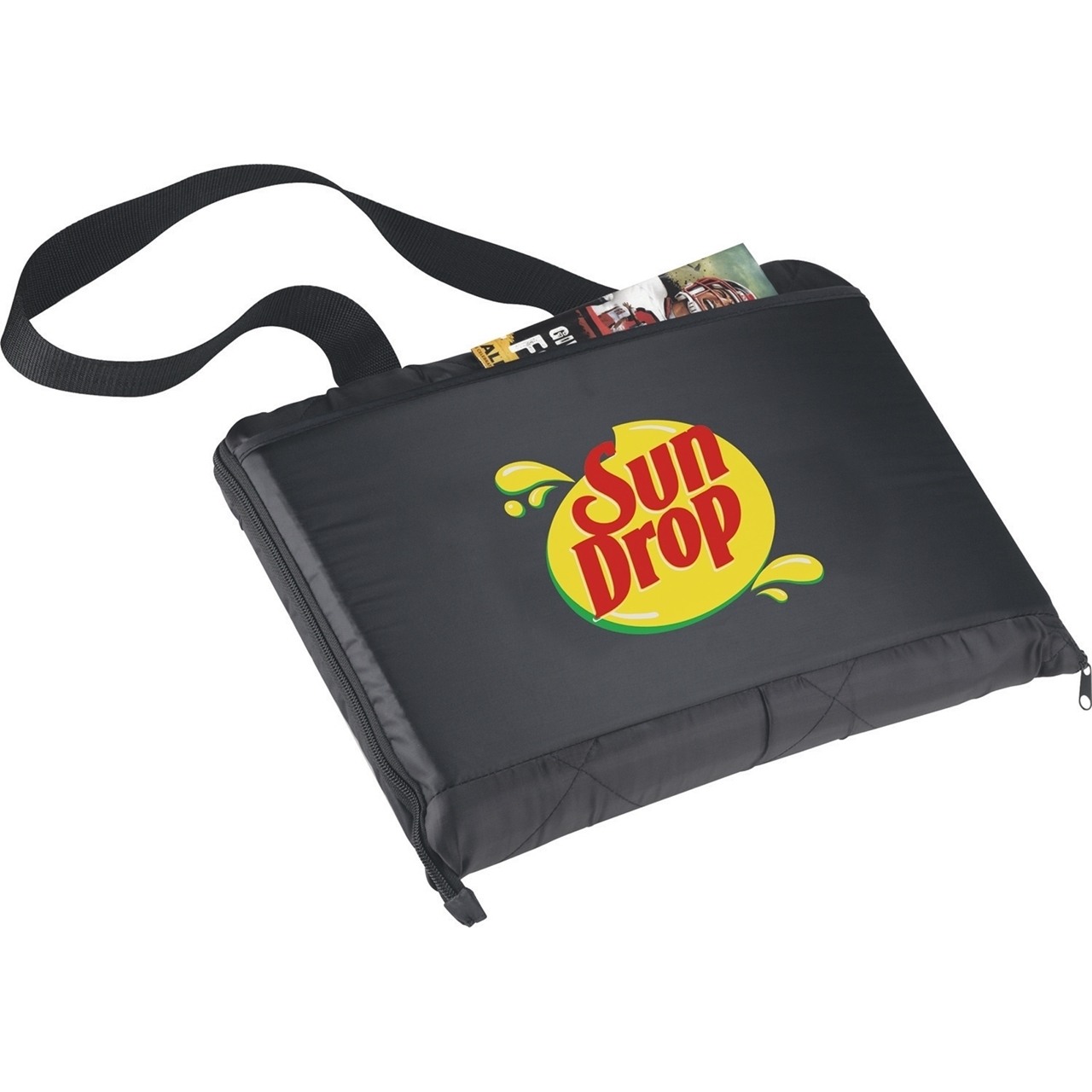 Custom Promotional Deluxe Stadium Fleece Seat Cushion Blanket