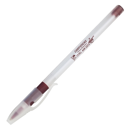 Custom Imprinted Burgundy Grip Stick Pen