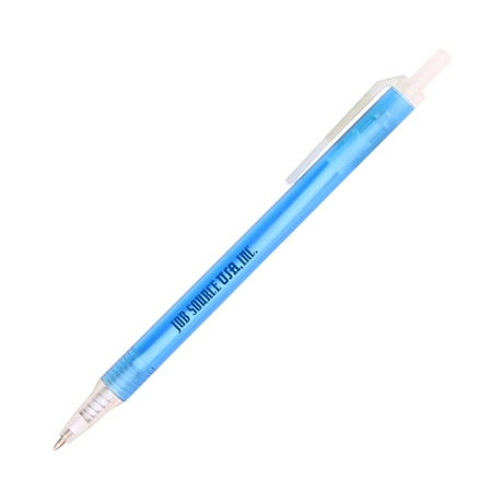 Custom Promotional Blue Amber Frost Pen