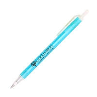 Promotional Amber Frost Pen in Light Blue