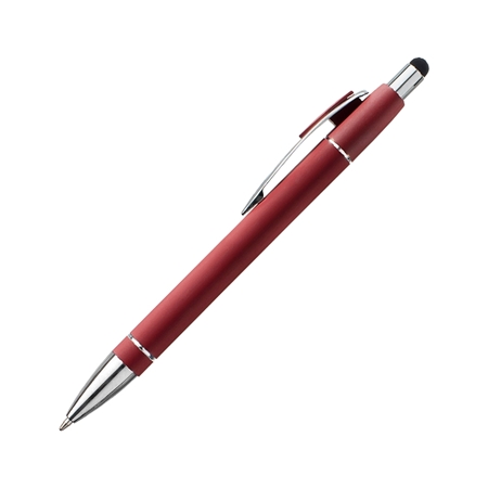Custom Promotional Red Olivia Satin-Touch Stylus Pen