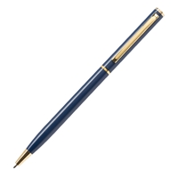 Custom Promotional Blue Slim Metal Gold Pen