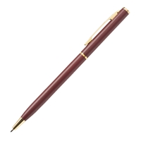 Custom Burgundy Slim Metal Gold Pen