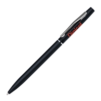 Custom Promotional Matte Black Twist Action Aluminum Ballpoint Pen