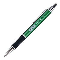 Custom Green Satin Chrome Click Action Ballpoint Pen