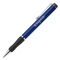 Promotional Custom Matte Blue Twist Action Aluminum Ballpoint