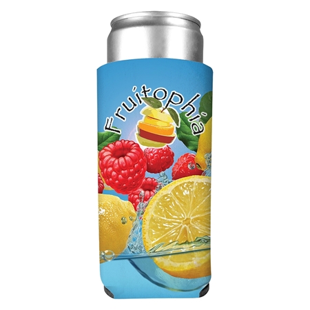 Custom Promotional 12 oz. Full Color Slim Kan-Tastic