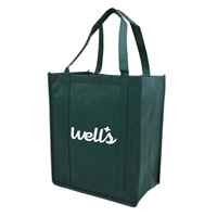 Picture of Custom Printed Nonwoven Grocery Tote - 12"W x 13"H x 8"D