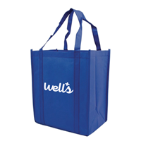 Picture of Custom Printed Nonwoven Grocery Tote - 12"W x 13"H x 8"D