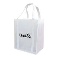 Picture of Custom Printed Nonwoven Grocery Tote - 12"W x 13"H x 8"D