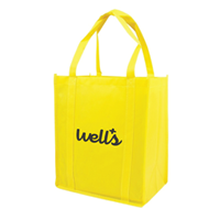 Picture of Custom Printed Nonwoven Grocery Tote - 12"W x 13"H x 8"D