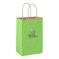 Imprinted Matte Twisted Paper handle tote Bags