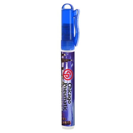 Custom Printed Sani-Mist Pocket Sprayer Hand Sanitizer Blue