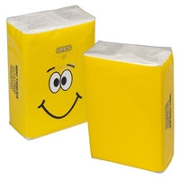 Custom MINI TISSUE PACKETS -Yellow