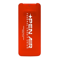 Orange Customized Mini Credit Card Sanitizer with Logo