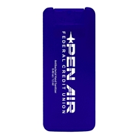 Purple Branded Mini Credit Card Sanitizer with Logo