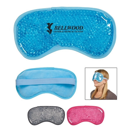 Custom Printed Plush Hot/Cold Gel Bead Eye Mask