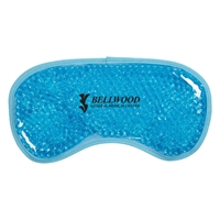 Custom Printed Blue Plush Hot/Cold Gel Bead Eye Mask 