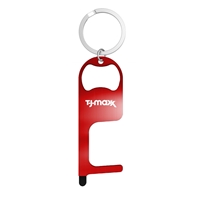 Stainless Steel NO Touch Tool with Stylus and Bottle Opener with Your Logo