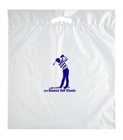 Promotional 20 x 22 x 4 Fold-Over Die Cut Bag - Clear